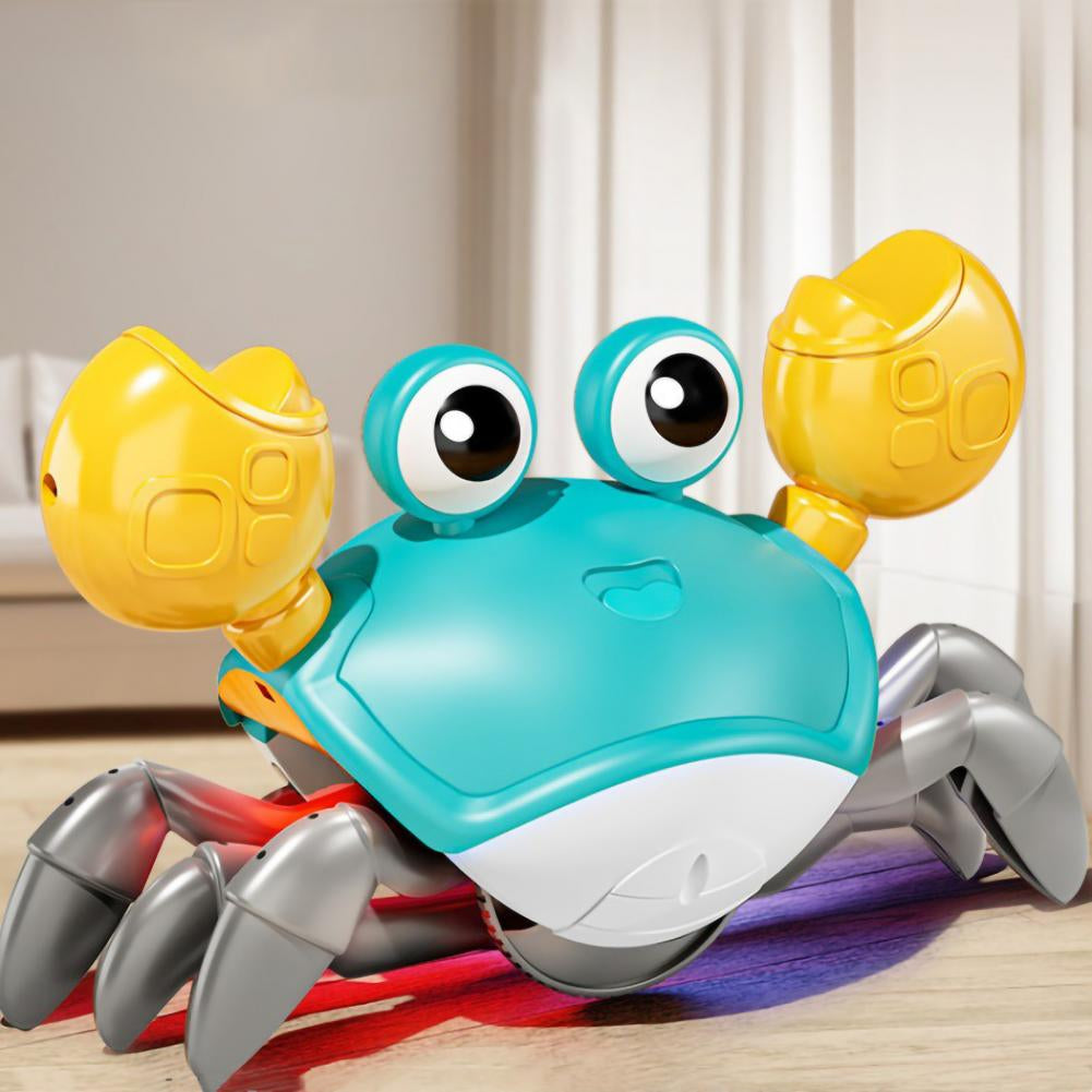 Dog/ Cat Entertainment Toy Crawling Crab Toy Fun Music Lights Sensor Escape Educational Multifunctional