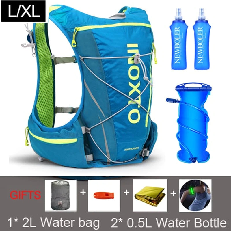 8L  Hydration  Backpack Men Women Outdoor Sport Bags Trail Marathon Option Water Bag Flask