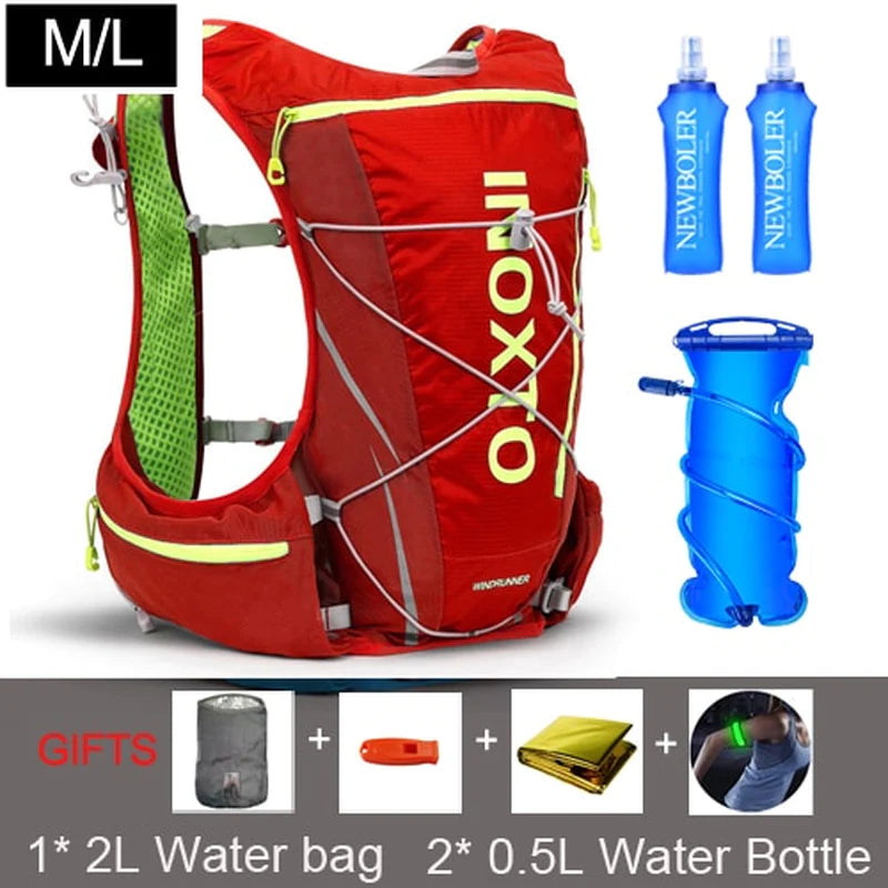 8L  Hydration  Backpack Men Women Outdoor Sport Bags Trail Marathon Option Water Bag Flask