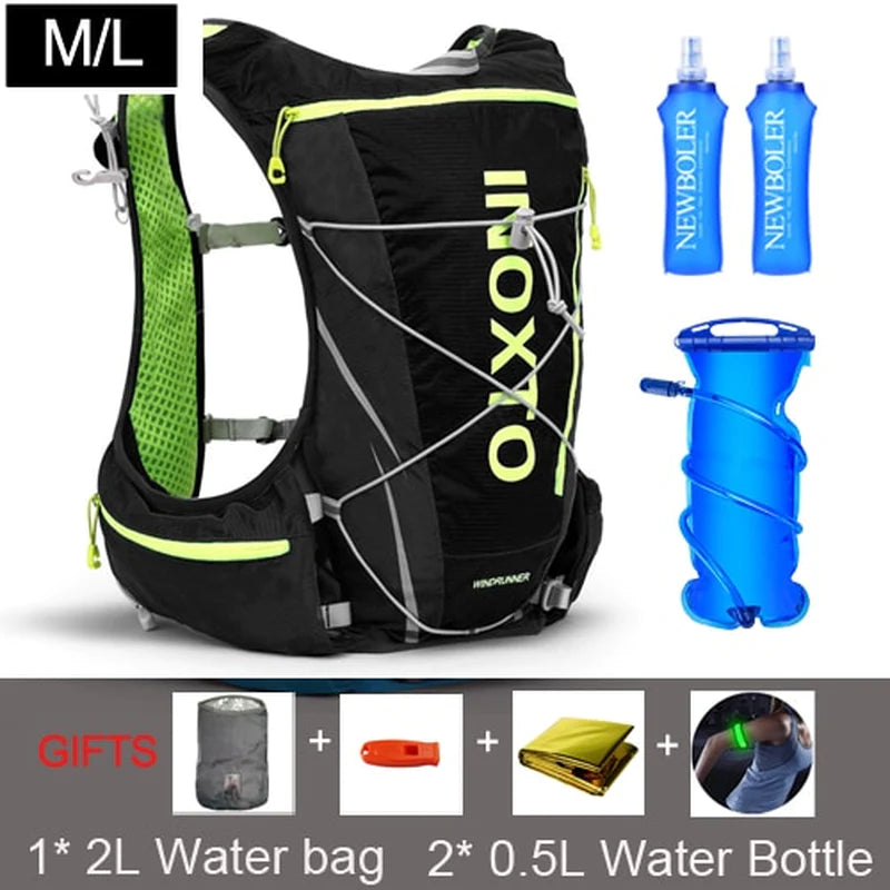 8L  Hydration  Backpack Men Women Outdoor Sport Bags Trail Marathon Option Water Bag Flask