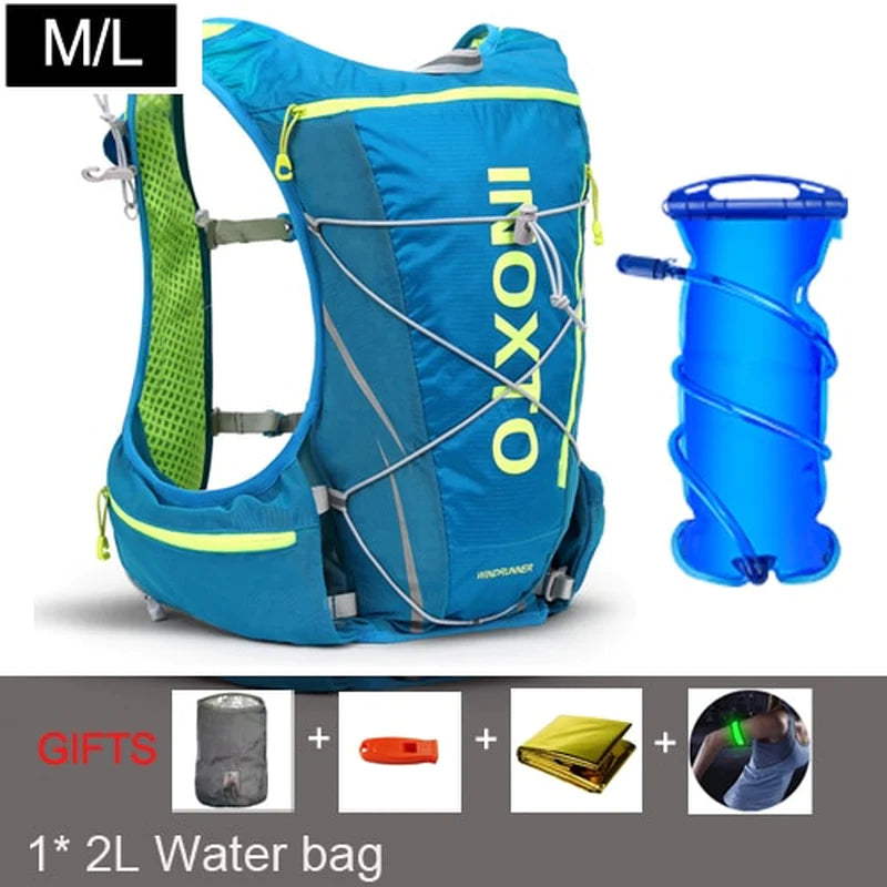 8L  Hydration  Backpack Men Women Outdoor Sport Bags Trail Marathon Option Water Bag Flask