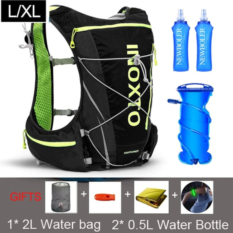 8L  Hydration  Backpack Men Women Outdoor Sport Bags Trail Marathon Option Water Bag Flask