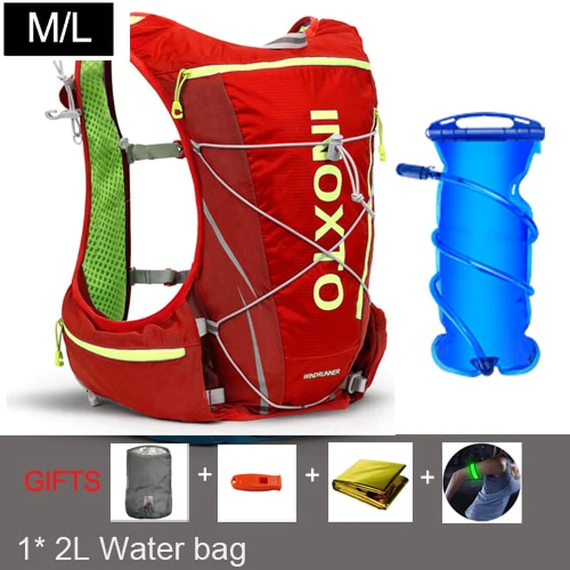 8L  Hydration  Backpack Men Women Outdoor Sport Bags Trail Marathon Option Water Bag Flask